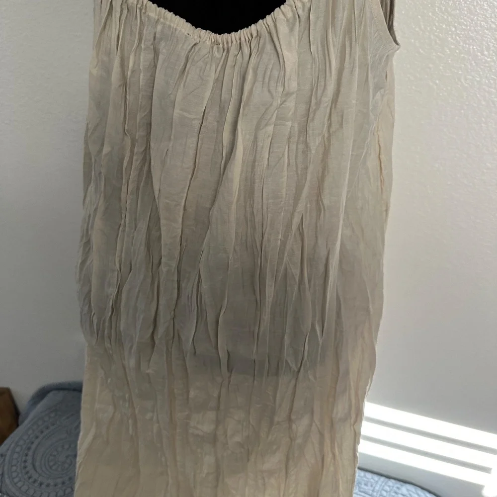 NWT. J. Crew Crinkled Side Slit Midi Dress. XL